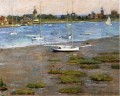 The Anchorage Cos Cob impressionism boat Theodore Robinson Landscape